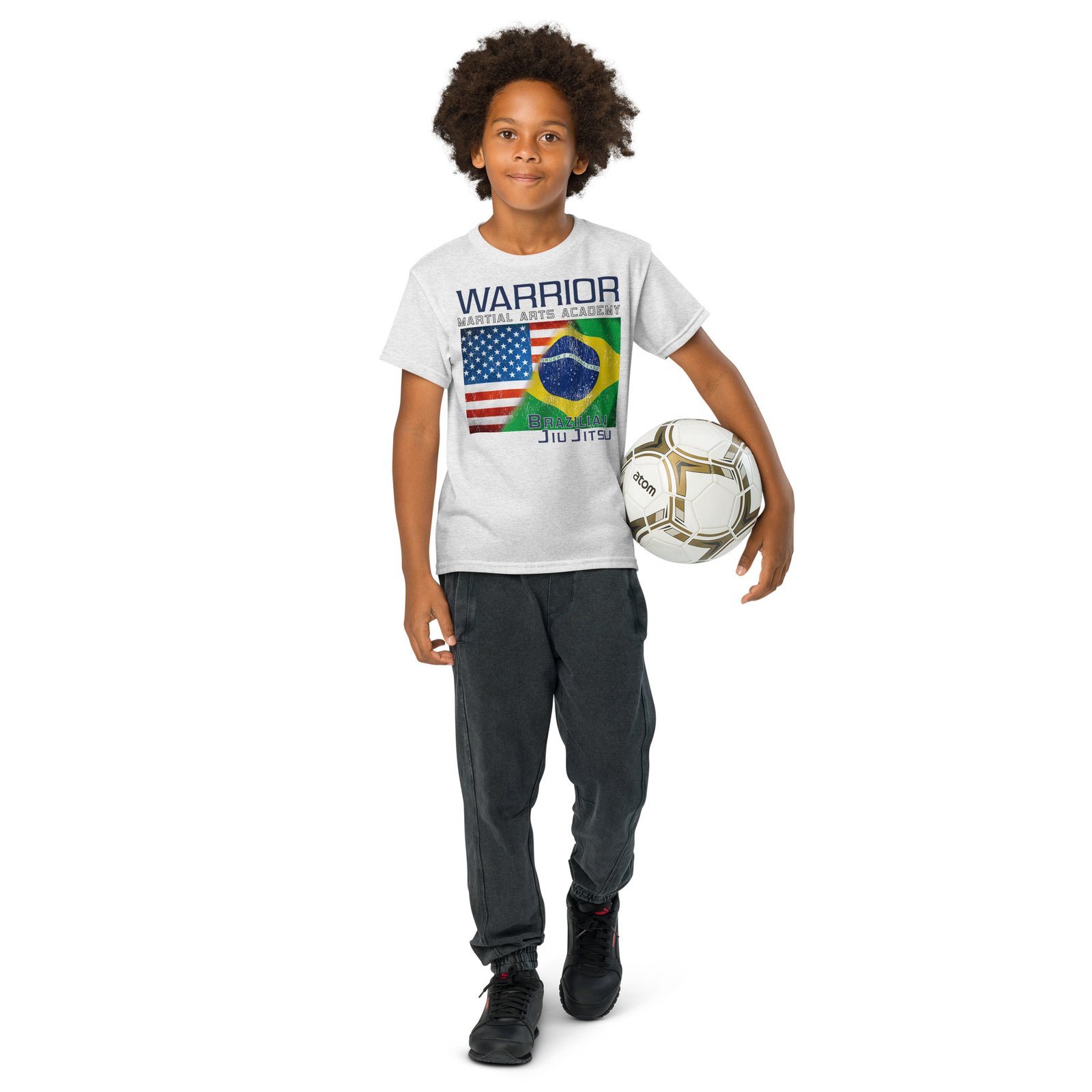 Youth Jiu Jitsu Flag T-shirt - Image 24