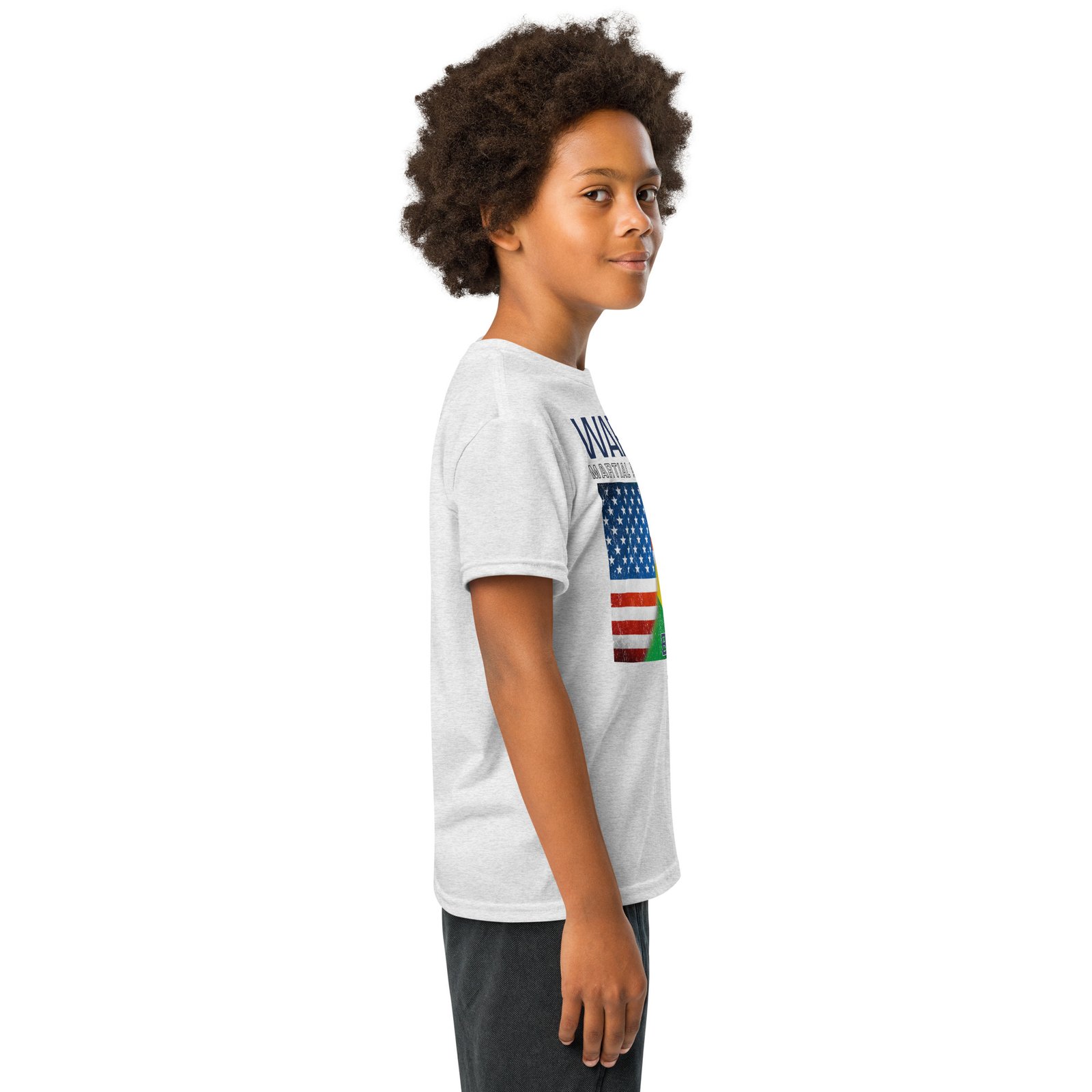 Youth Jiu Jitsu Flag T-shirt - Image 21