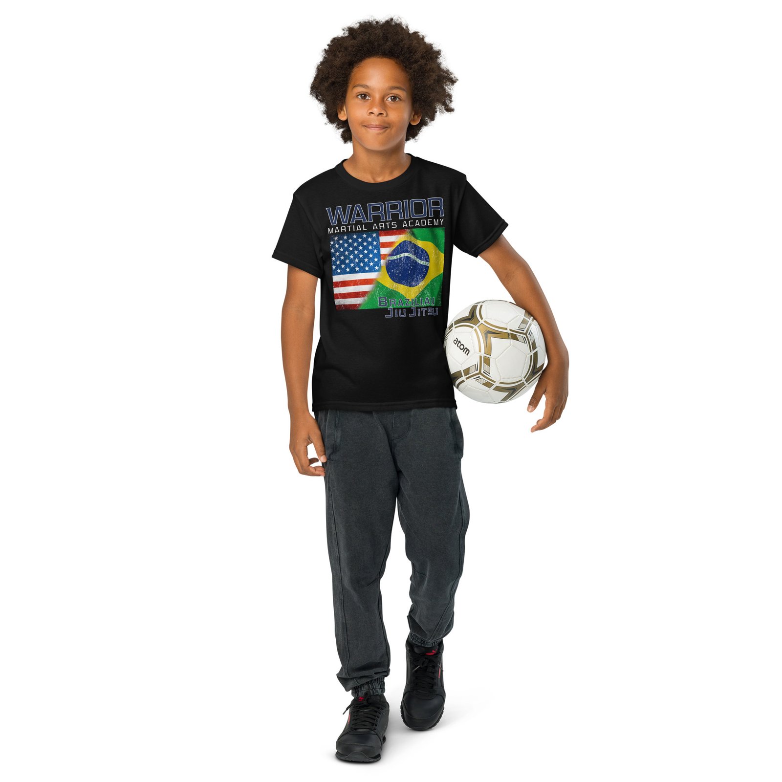 Youth Jiu Jitsu Flag T-shirt - Image 6