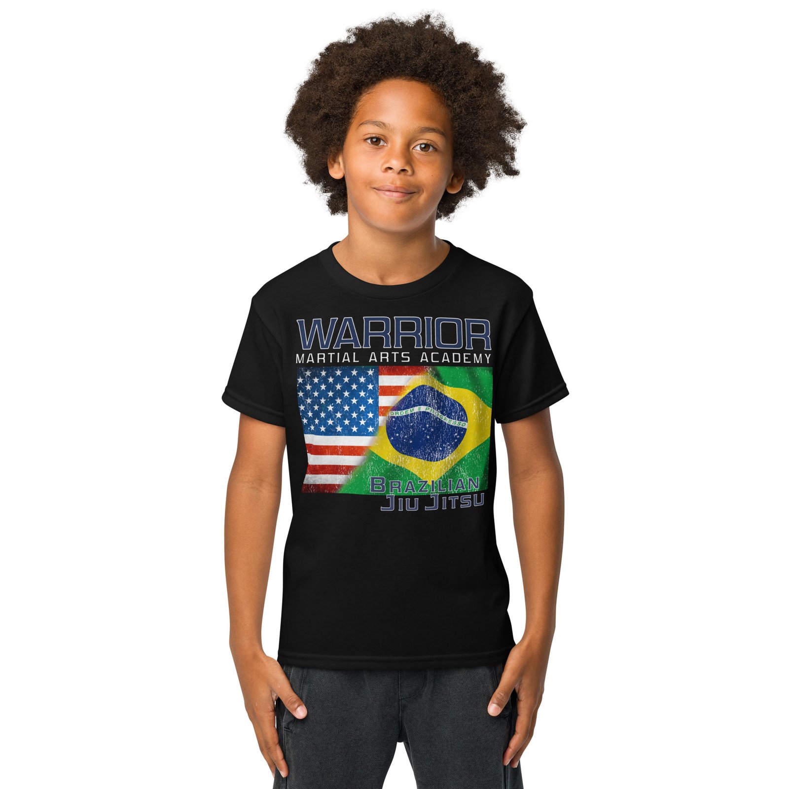 Youth Jiu Jitsu Flag T-shirt