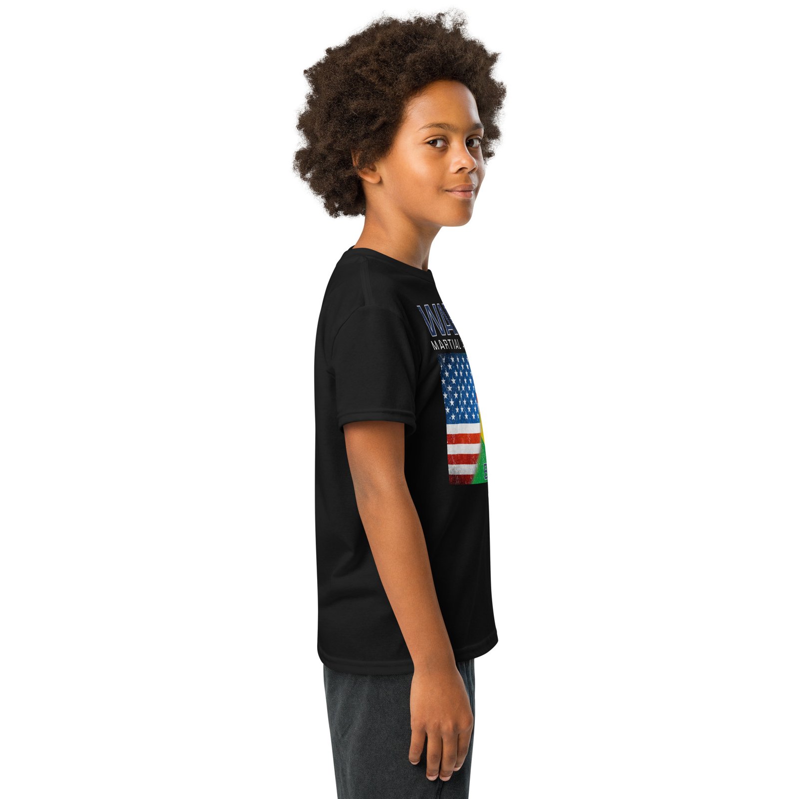 Youth Jiu Jitsu Flag T-shirt - Image 3