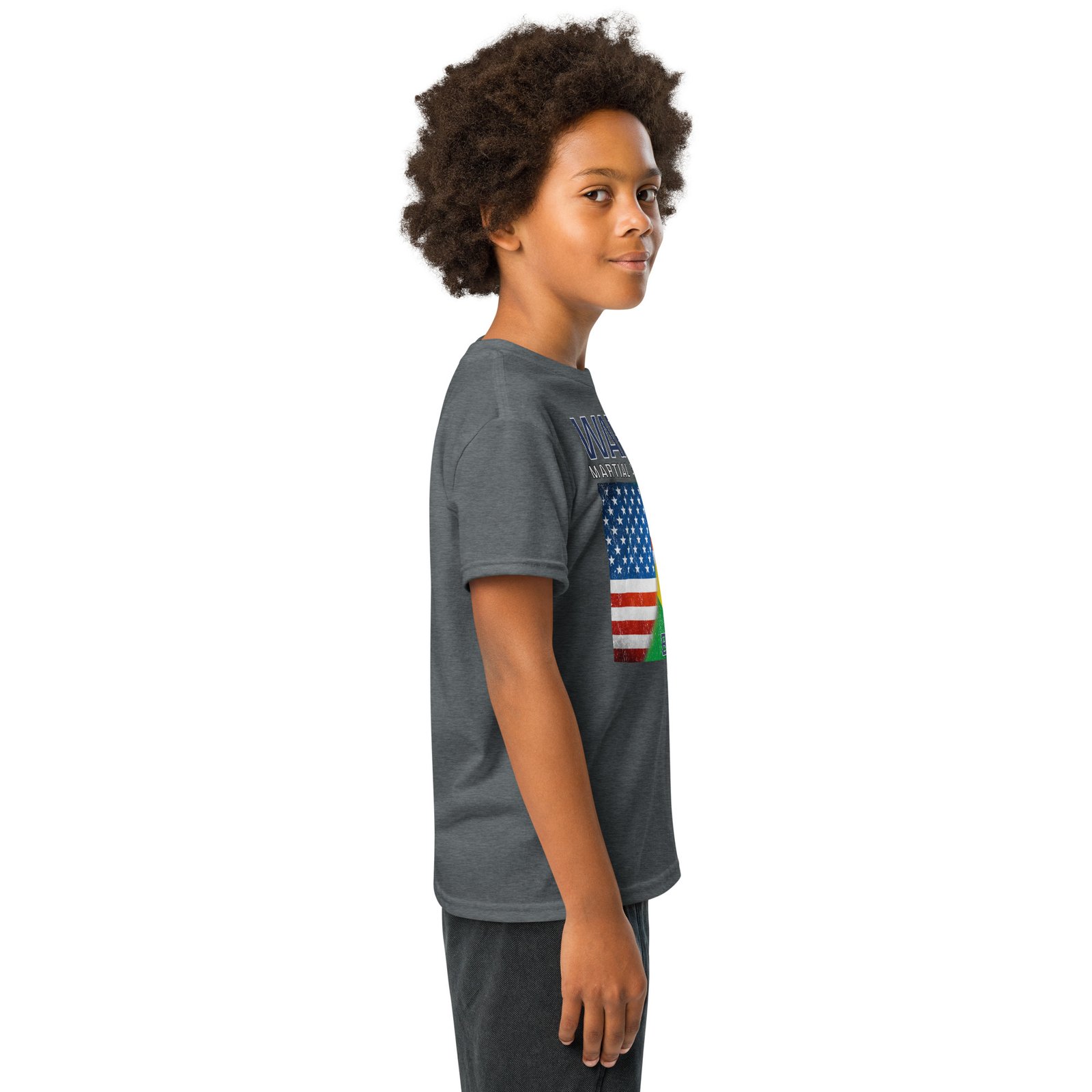 Youth Jiu Jitsu Flag T-shirt - Image 15