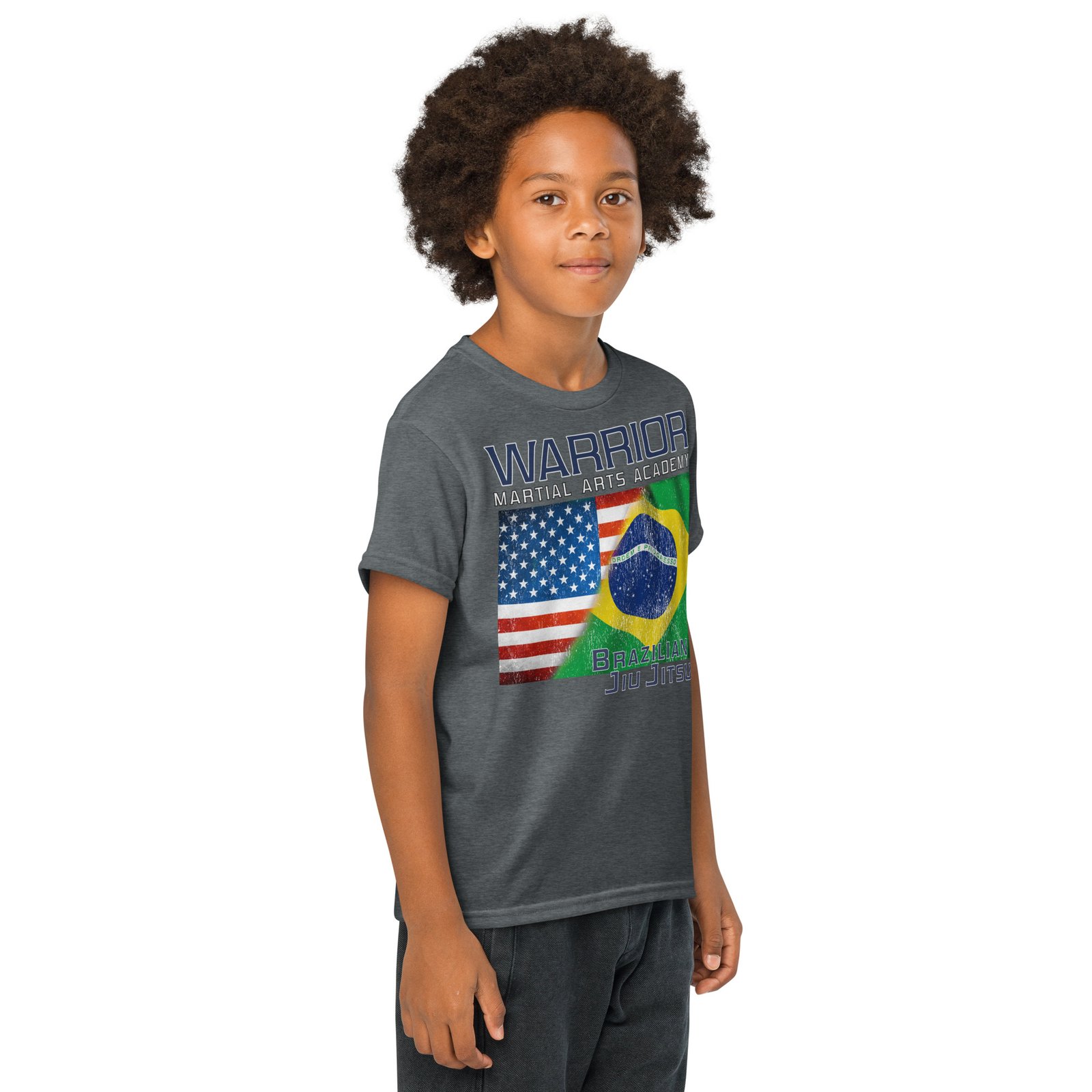 Youth Jiu Jitsu Flag T-shirt - Image 16