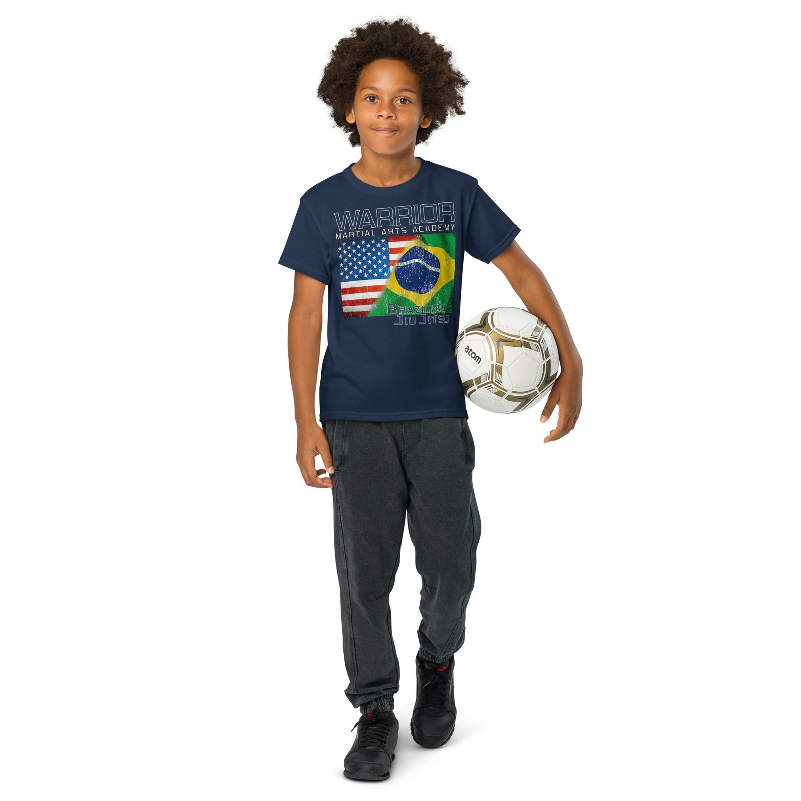 Youth Jiu Jitsu Flag T-shirt - Image 12