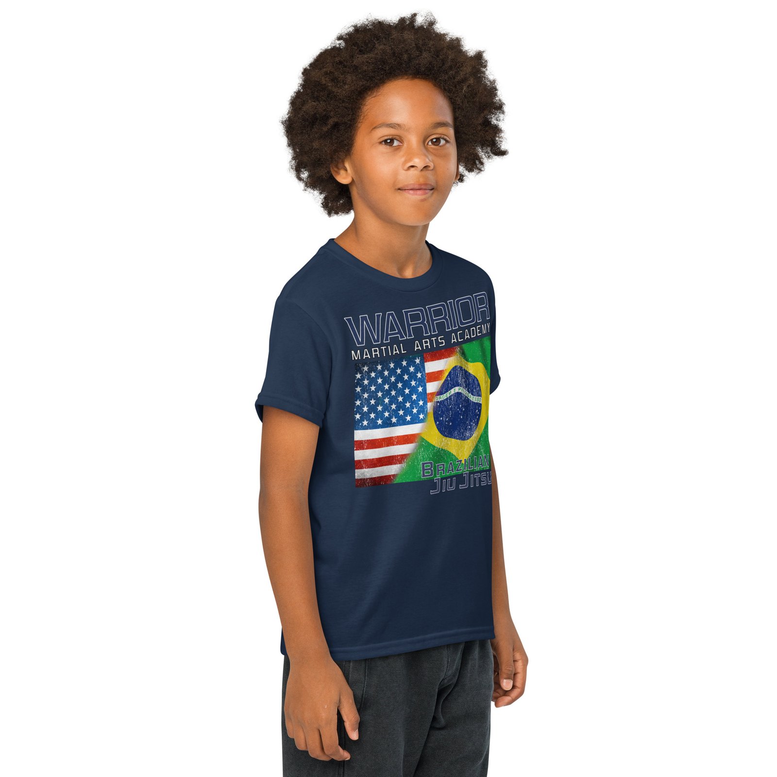 Youth Jiu Jitsu Flag T-shirt - Image 10